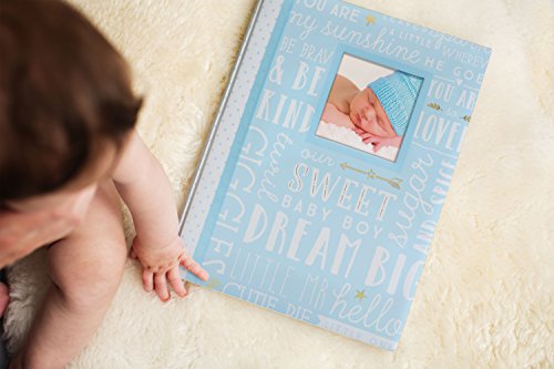 Lil' Peach Dream Big Wordplay Baby Memory Book, Blue (Model number: 92271)