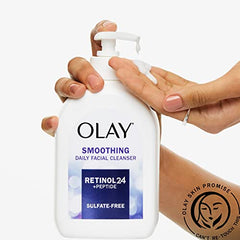 Olay Retinol 24 + Peptide Face Wash, Smoothing, Sulfate-Free, 473 mL