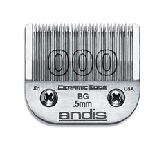 Andis Size 000 Graduation Blade Close Cutting - 1/50" - .5 mm, 1 Count (Pack of 1), 64480