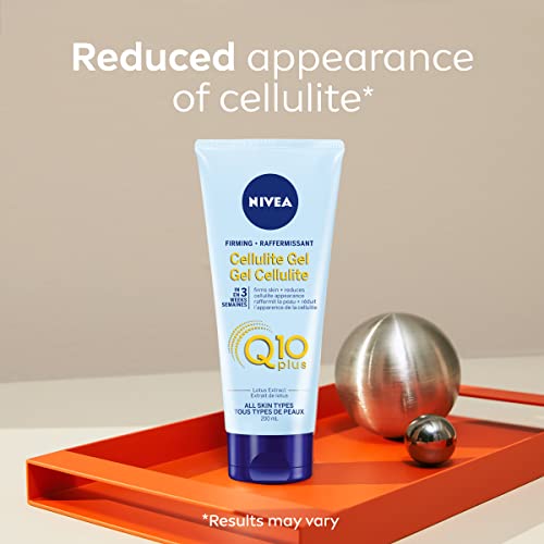 NIVEA Q10+ Firming Cellulite Gel, 200mL (Tube) | Cellulite gel | Firmer-Feeling Skin | Reduce the appearance of cellulite