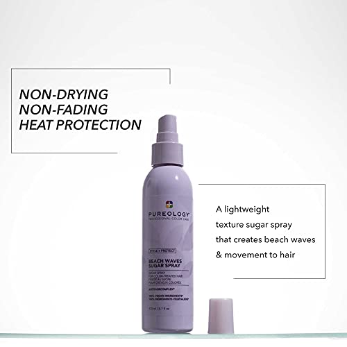 Pureology Beach Waves Sugar - Texturizing Spray for Color-Treated Hair | Sulfate-Free | Vegan - 170 Milliliters