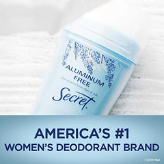 Secret Deodorant for Women Aluminum Free, Invisible Solid, Lavender Scent, 68g