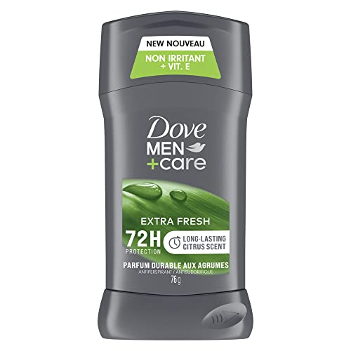 Dove Men+Care Antiperspirant Stick for 72h Sweat & Odour Protection Extra Fresh with Triple Action Moisturizer to Help Prevent Skin Irritation Caused by Dryness 76 g