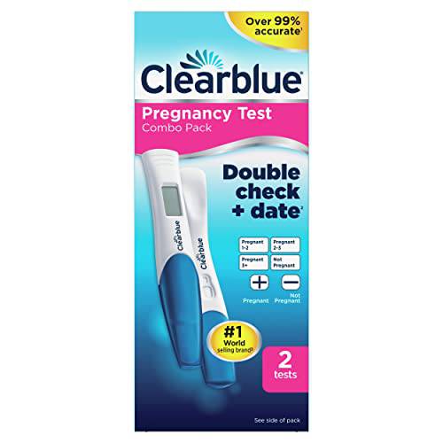 Clearblue Pregnancy Test Double-Check and Date Combo Pack – Weeks Indicator & Rapid Detection - Zecoya