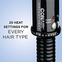 Conair Instant Heat Styling Brush, 1 1/4-Inch , Black