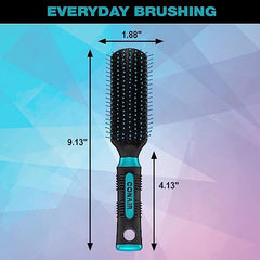 Conair Pro Hair Brush with Nylon Bristle, All Purpose, Colors May Vary