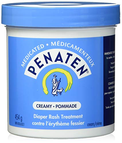 Penaten Medicated Diaper Rash Cream for Baby, Zinc Oxide Cream, 454g