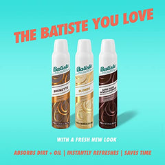 Batiste Blonde Dry Shampoo, For Blonde Hair, Refresh Hair and Absorb Oil Between Washes, Waterless Shampoo for Added Hair Texture and Body, 200-ml