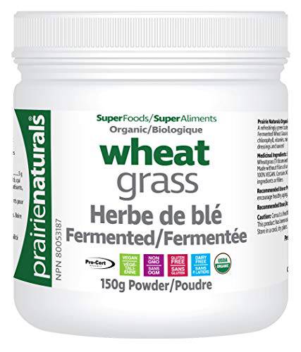 Prairie Naturals Organic fermented wheat grass juice powder 150 Gram