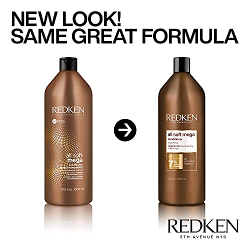 Redken Redken All Soft Mega Conditioner, 1 Liter/33.8 Oz, 33.8 ounces, 33.8 fluid_ounces (223959)