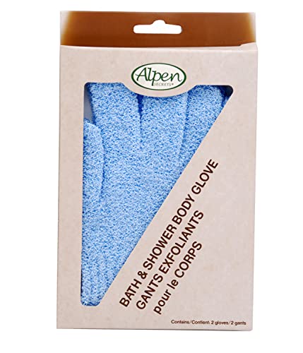 Alpen Secrets Exfoliating Bath & Shower Gloves