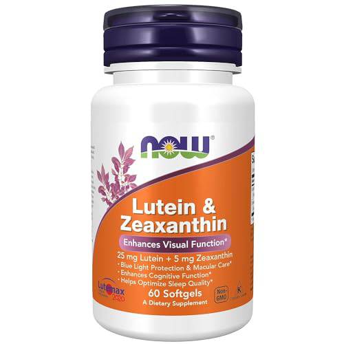 Now Foods Lutein 25mg and Zeaxanthin 5mg 60gels