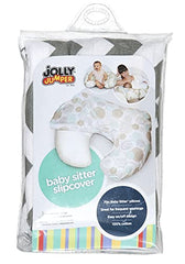 Jolly Jumper Baby Sitter Slip Cover - White/Grey Chevron