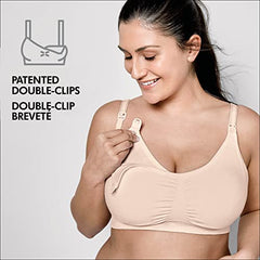 Medela 3 in 1 Nursing and Pumping Bra | Breathable, Lightweight for Ultimate Comfort When Feeding, Electric Pumping or in-Bra Pumping, Chai, Medium