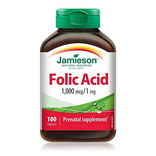 Folic Acid 1,000 mcg Tablets, 1 mg