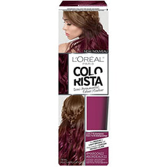 L'Oreal Paris Colorista Semi Permanent Hair Color for Brunette Hair, 22 Maroon, Red Hair Dye, 4 fl oz