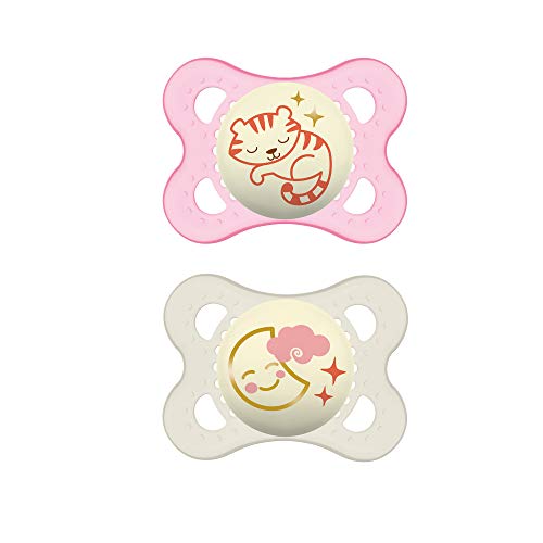 Night Pacifier for 0-6 months (2 pack), Girl