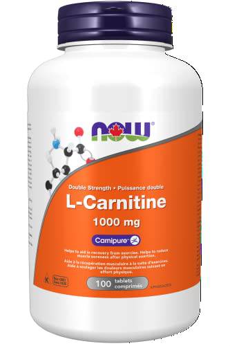 NOW - L-Carnitine, Double Strength 1000mg 100 Tablets