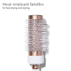 T3 Micro Volume Round Hair Brush | Ceramic-Coated Barrel Vented Round Brush for Blow Drying | Heat Resistant Bristles