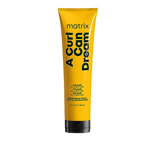 Matrix Hair Mask, A Curl Can Dream Rich Hair Mask, Curly Hair Products, With Manuka Honey Extract, For Curly and Coily Hair, Sulfate Free, Paraben Free, Silicone Free, 280ml (Packaging May Vary)