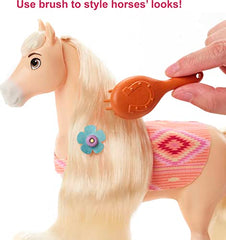 Spirit Stable Style Chica Linda (8 in), Foal Figure, Hair Tool & Styling Accessories, Brush, Mirror, Great Gift for Ages 3 Years Old & Up
