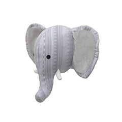 NoJo Head Printed Wall Decor, Grey/White/Elephant