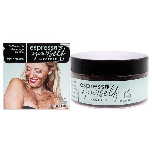 Koffee Beauty Mint Coffee Scrub - Exfoliating Body And Face Scrub - Polish And Smooth Skin with Ease - Invigorate Senses with Mint Fragrance Formula - Natural Treatment for Cellulite - 115 g