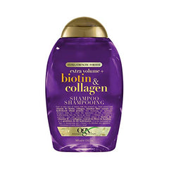 OGX Thick & Full + Biotin & Collagen Extra Strength Volumizing Shampoo with Vitamin B7 & Hydrolyzed Wheat Protein for Fine Hair. Sulfate-Free Surfactants for Thicker, Fuller Hair, 13 Fl Oz
