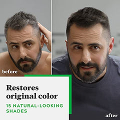 Just For Men Shampoo-In Color, Grey Hair Coloring for Men - Jet Black, H-60 (1 Count)