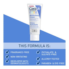 CeraVe BABY Moisturizing Cream, Gentle Baby Skincare For Face and Body with Ceramides and Hyaluronic Acid, Fragrance-Free, Paraben-Free & Dye-Free, Developed with Pediatric Dermatologists, 227GR