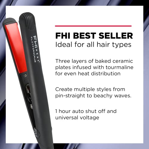 FHI Heat Platform Plus Ionic Tourmaline Ceramic Professional Hair Styler, 1 Inch