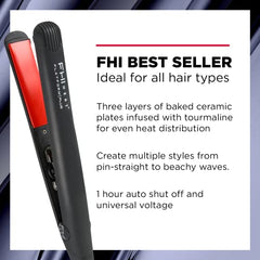 FHI Heat Platform Plus Ionic Tourmaline Ceramic Professional Hair Styler, 1 Inch