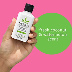 Hempz Herbal Body Moisturizer, Pearl White, Fresh Coconut/watermelon, 2.25 Oz