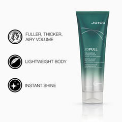 Joico JoiFULL Volumizing Conditioner, Hair Thickening, Builds Volume, Anti Frizz, Cleansing and Detangles for Fine to Medium Hair