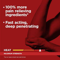 RUB A535 Muscle & Joint Heat Cream, Deep Penetrating Pain Relief, Maximum Strength, 100 g