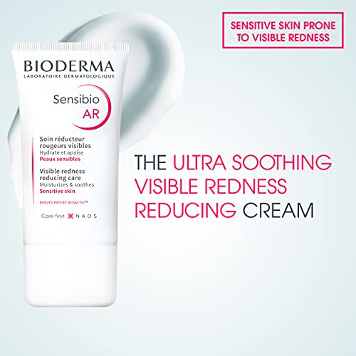 Bioderma - Sensibio - AR Cream - Visible Redness Reducing Cream - Skin Soothing and Moisturizing - for Sensitive Skin - 1.33 fl.oz.