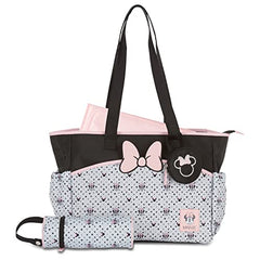 Disney Minnie Mouse Backpack Diaper Bag, Mickey Mouse Print, Tote, Diaper Bag