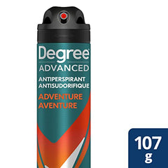 Degree Men Advanced Dry Spray Antiperspirant Deodorant for 72H Sweat and Odour Protection Adventure with MotionSense® Technology 107 g