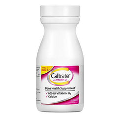 Caltrate with Vitamin D3 (60 Count) 600 mg Calcium, Vitamin D3, Bone Health Supplement