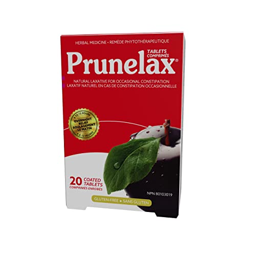 Prunelax  Natural Laxative Regular Tablets, 20 ct