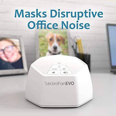 Adaptive Sound Technologies LectroFan Evo White Noise Sound Machine with 22 Unique Non-Looping Fan and White Noise Sounds and Sleep Timer