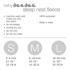 baby deedee Sleep nest Fleece Baby Sleeping Bag, Lake Green, Small (0-6 Months)