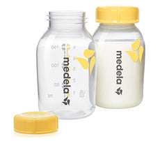 Medela Breast Milk Collection and Storage Bottles, 6 Pack, 5 Ounce/150mL Breastmilk Container, Compatible with Medela Breast Pumps and Made Without BPA