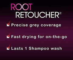 Schwarzkopf Root Retoucher, Temporary Hair Colour, Dark Brown, 120 g (Pack of 1)