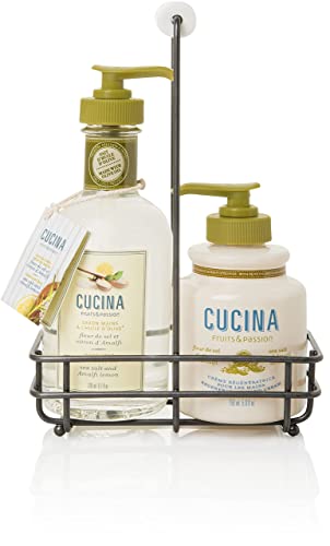 Cucina Hand Care Duo by Fruits & Passion - Sea Salt and Amalfi Lemon - 200 ml Hand Soap & 150 ml Hand Cream