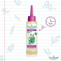 Puressentiel SOS Lice Complete Treatment Lotion + Comb - Eliminate lice, larvae and nits when used with combing - Precise targeting - Tested under dermatological control - 100% from natural sources - 100ml