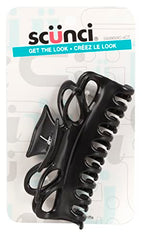 Scunci® Comfortable Styling Large Black Claw Clip for All Hair Types (59386WC-4CT)