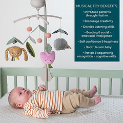 Taf Toys Baby Crib Mobile with Soothing Sounds, Movement & 30 Minutes of Relaxing Music, Baby Crib Nursery Mobile for Baby Boys and Girls. Nursery Toys for Babies. Bedroom Hanging Decoration Toy