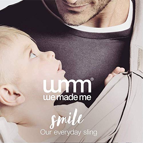 We Made Me Smile Lite Baby Sling, Five Carry Positions, from 3.6-15.9kg, Deep Blue (2018 Model)