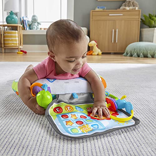 Fisher-Price Littlest Gamer Tummy Wedge sensory tummy time baby toy for birth and up